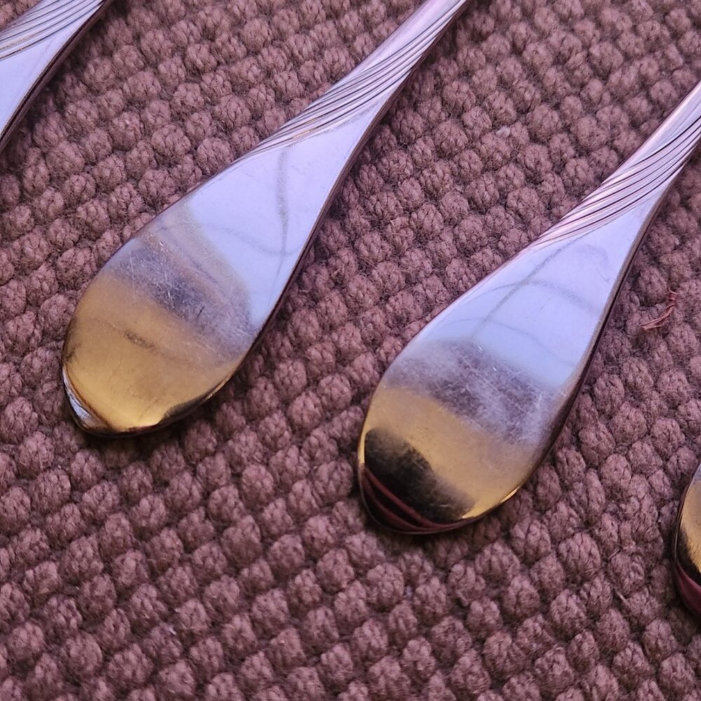 Set of 6 WMF Cromargan CHARME Table Soup Place Spoons Stainless Flatware 7 3/4" - Picture 4 of 5